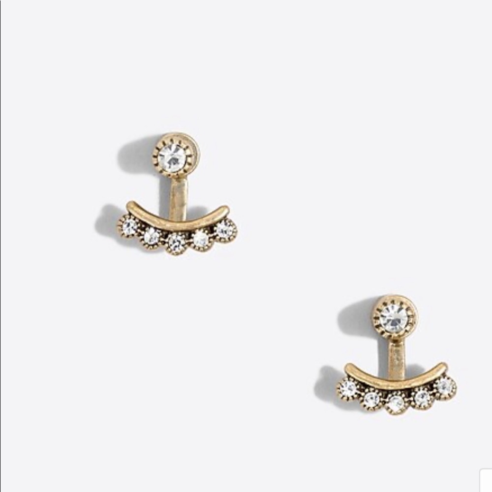 J. crew Crystal buds ear jackets